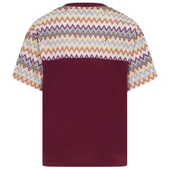 T-shirt met bedrukte zak