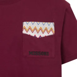 T-shirt met bedrukte zak