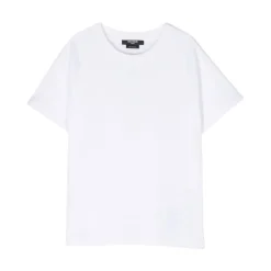 T-shirt met ronde hals en korte mouwen