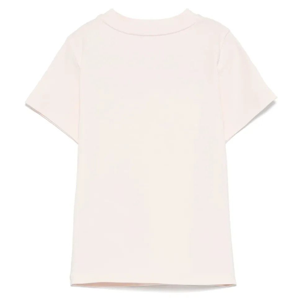 T-shirt van katoen met geborduurd logo