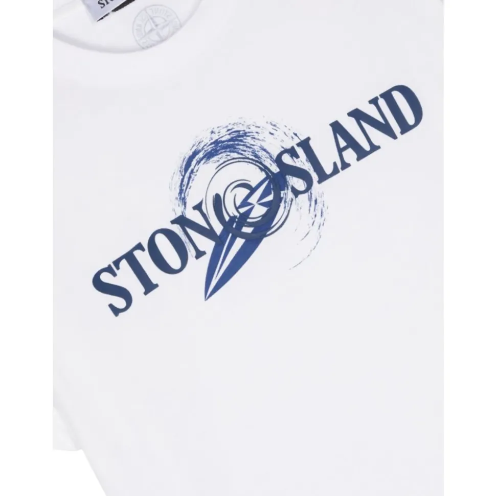 T-shirt van katoen met logoprint