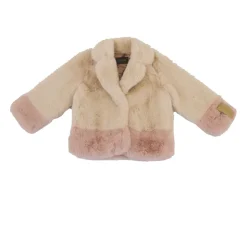 Tweekleurig Jas van Imitatiebont
