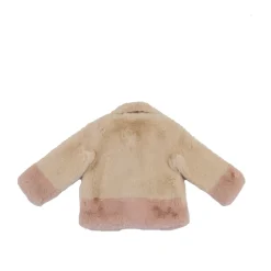 Tweekleurig Jas van Imitatiebont