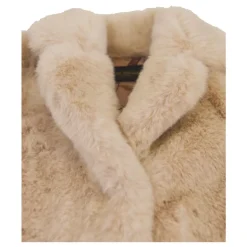 Tweekleurig Jas van Imitatiebont