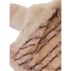 Tweekleurig Jas van Imitatiebont