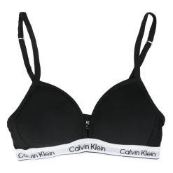 Verstelbare Band Zwarte Katoenen Beha