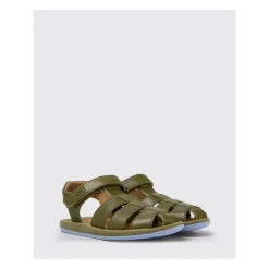 Verstelbare Leren Sandaal met Klittenband