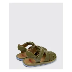 Verstelbare Leren Sandaal met Klittenband