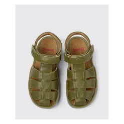 Verstelbare Leren Sandaal met Klittenband