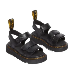 Verstelbare leren sandalen met klittenbandsluiting