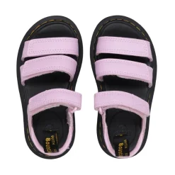 Verstelbare leren sandalen met klittenbandsluiting