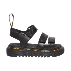 Verstelbare leren sandalen met klittenbandsluiting