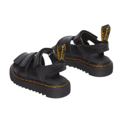 Verstelbare leren sandalen met klittenbandsluiting