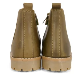 Vintage Bruine Enkellaarzen met Logo