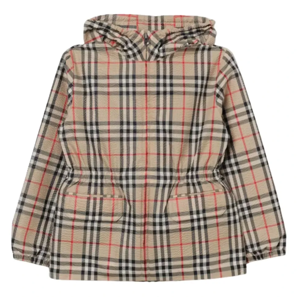 Vintage Check Beige Kinderjas