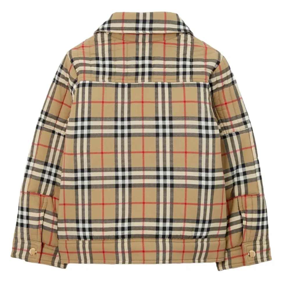 Vintage Check Gewatteerde Jas