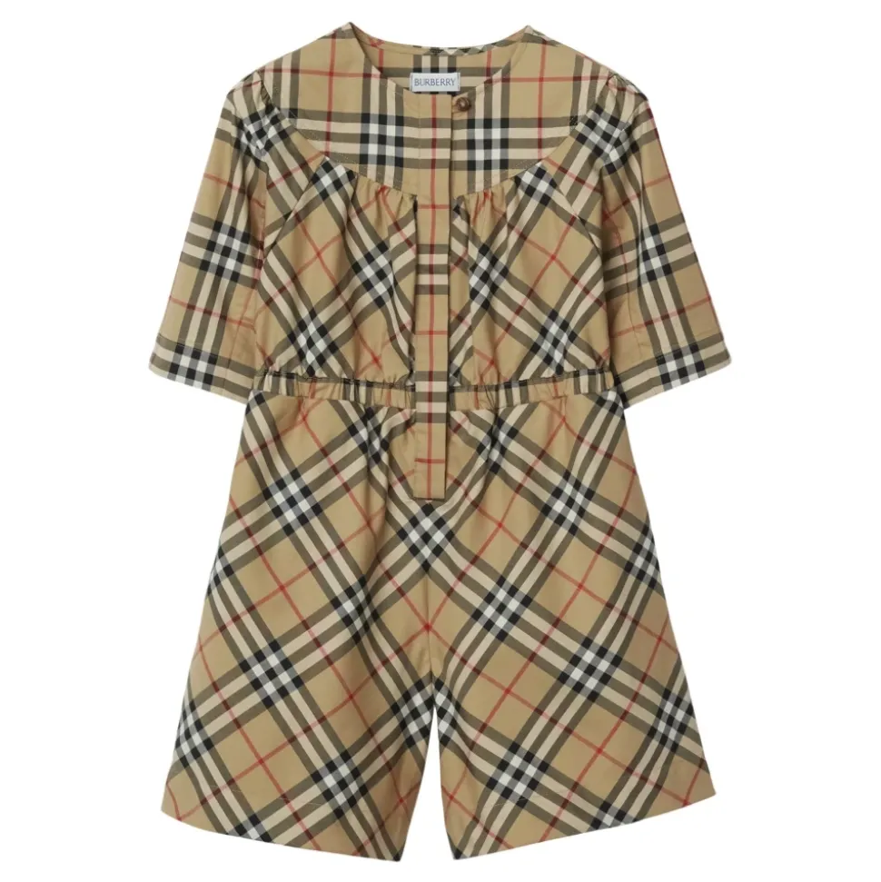 Vintage Check Katoenen Jumpsuit