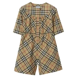 Vintage Check Katoenen Poplin Broek