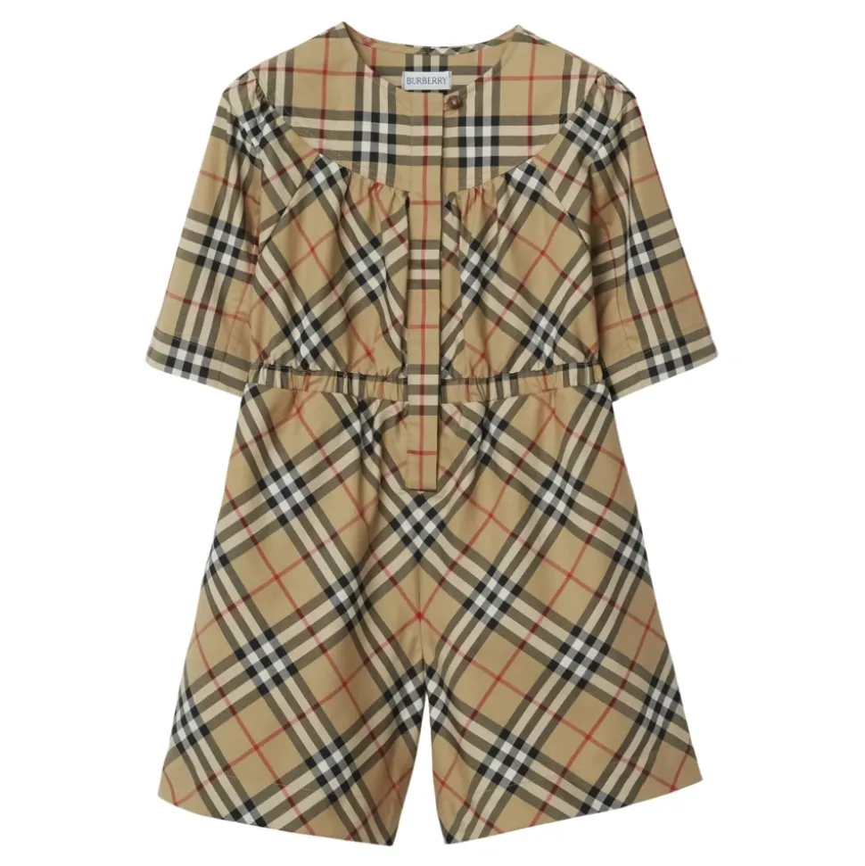 Vintage Check Katoenen Poplin Broek