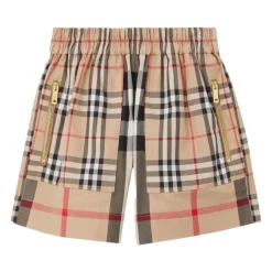 Vintage Check Patchwork Shorts