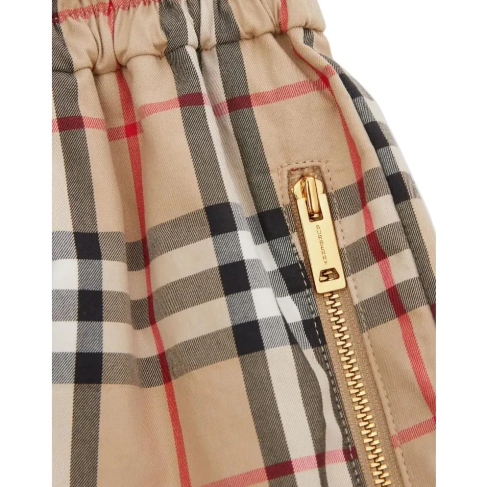 Vintage Check Patchwork Shorts