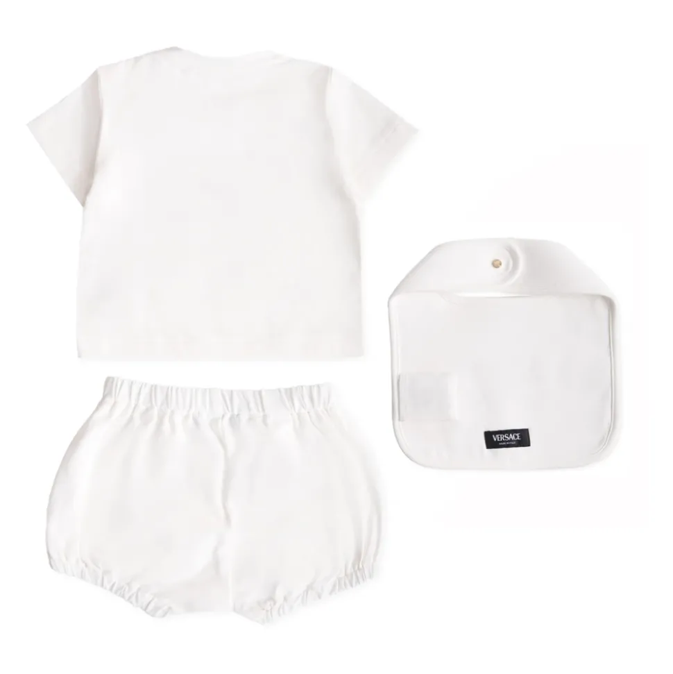 Vintage Logo Ivoor Katoenen Pak