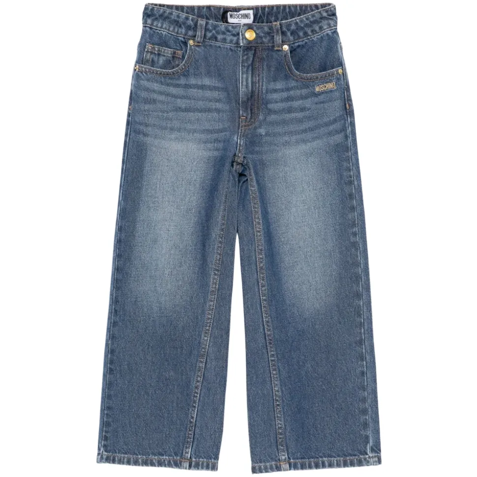 Wide Leg Teddy Bear Jeans