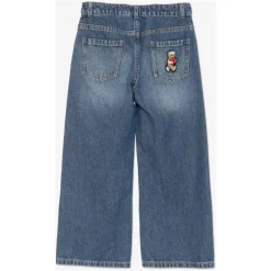Wide Leg Teddy Bear Jeans