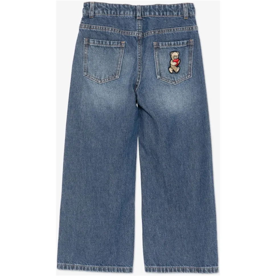 Wide Leg Teddy Bear Jeans