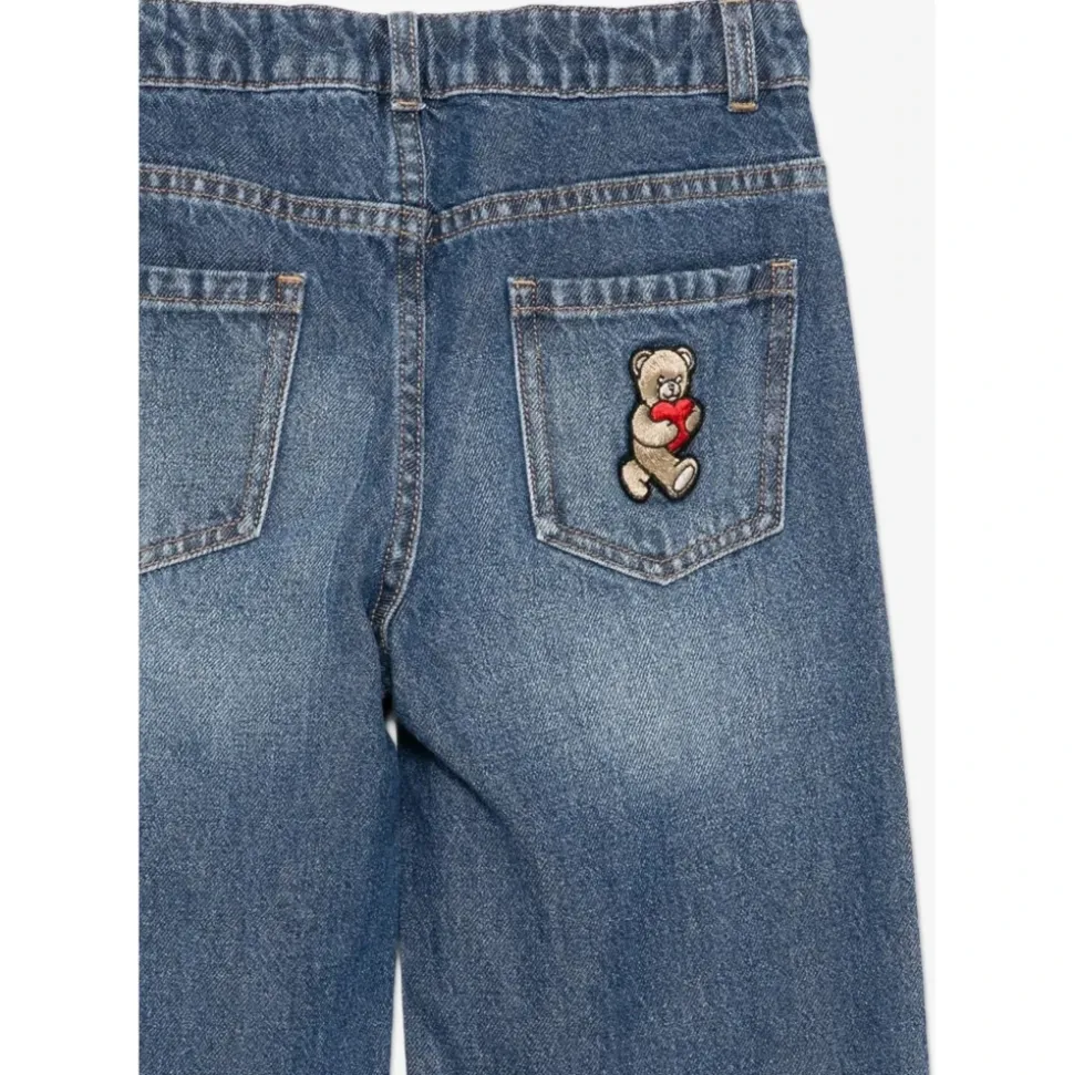Wide Leg Teddy Bear Jeans