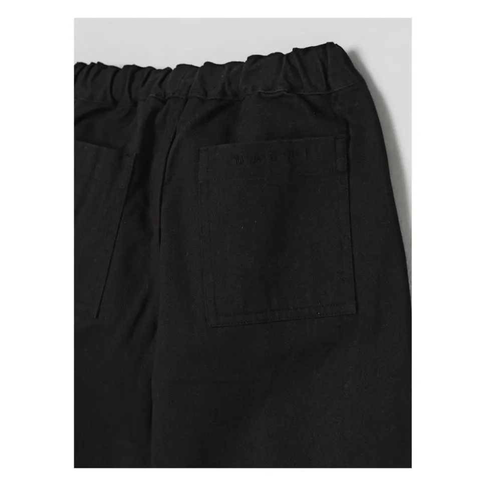 Wijde Pijpen Geplooide Broek