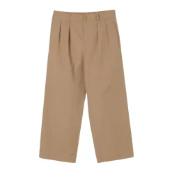 Wijde Pijpen Geplooide Broek