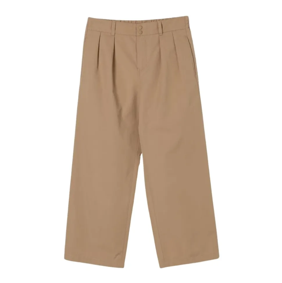 Wijde Pijpen Geplooide Broek