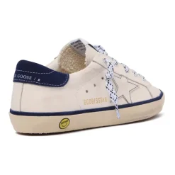 Wit Blauw Superstar Leren Sneakers