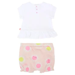 Wit Daisy Katoen Sportset