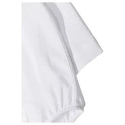 Wit Geborduurd Overhemd Klassieke Kraag