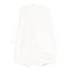 Wit Katoenen T-shirt en Romper Set