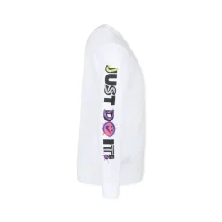 Wit longsleeve T-shirt met logo