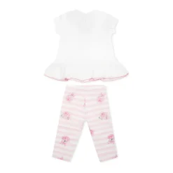 Wit Rose Print Sportset