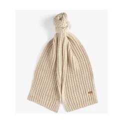 Wit Stof Sjaal en Hoed Set