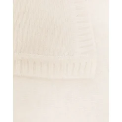 Wit Wiegdeken met Geborduurde Beer