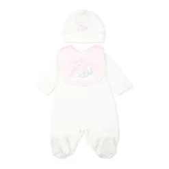 Witte Babypakje Hoed Set