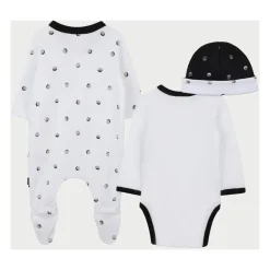 Witte Babyset Romper Bodysuit Hoeden