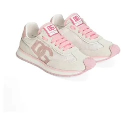 Witte en roze sneakers
