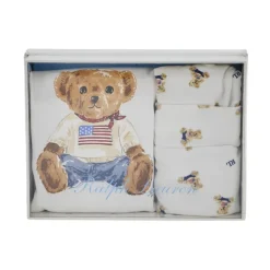 Witte Gebreide Jurk Geschenkdoos Set