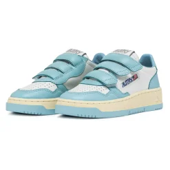 Witte gestreepte kindersneakers