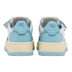 Witte gestreepte kindersneakers