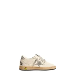 Witte Glitter Kinder Sneakers Smiley