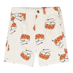 Witte Grafische Print Bermuda Shorts
