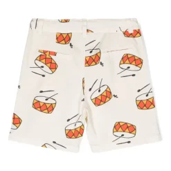 Witte Grafische Print Bermuda Shorts